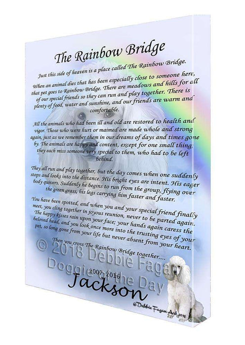 Rainbow Bridge Poodle Dog Canvas Print Wall Art Décor CVS92087