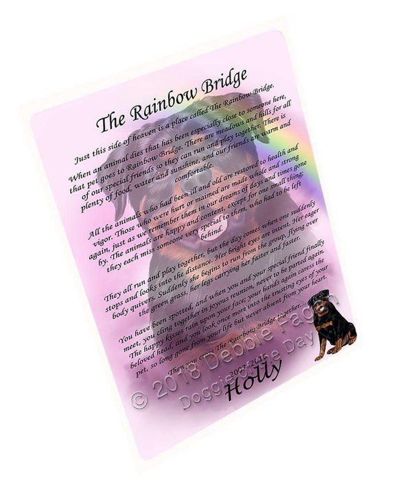 Rainbow Bridge Rottweiler Dog Cutting Board C62538