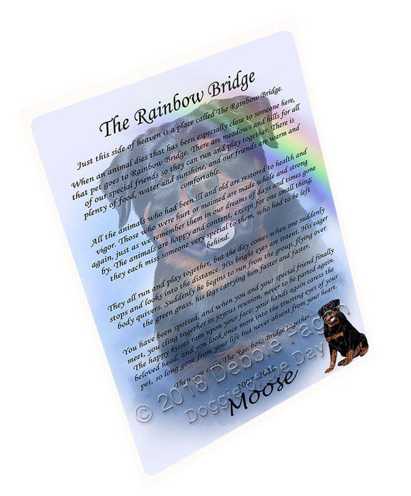 Rainbow Bridge Rottweiler Dog Cutting Board C62541