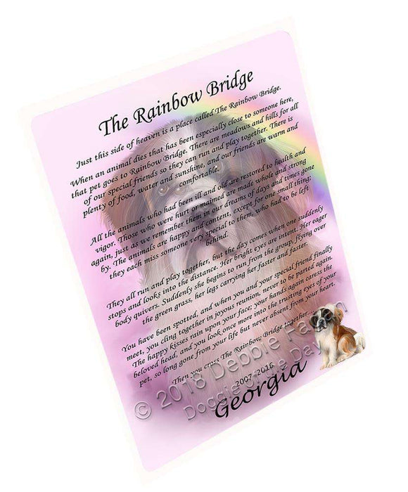 Rainbow Bridge Saint Bernard Dog Cutting Board C62544