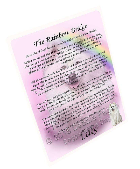 Rainbow Bridge Samoyed Dog Blanket BLNKT91650