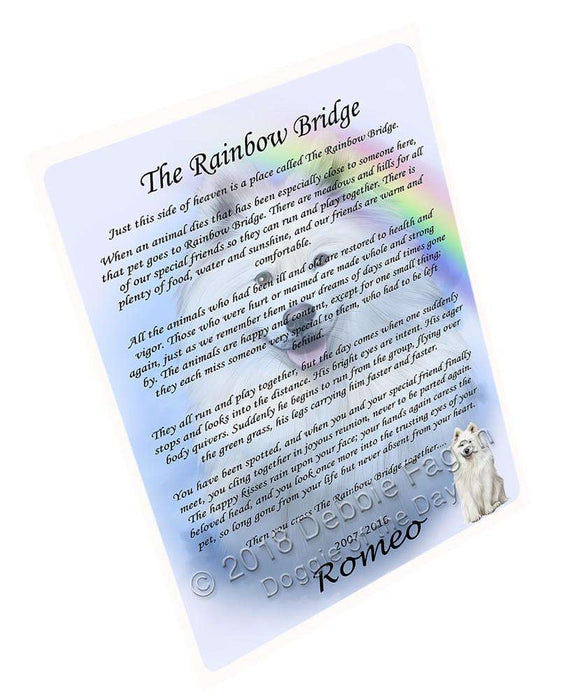 Rainbow Bridge Samoyed Dog Blanket BLNKT91659