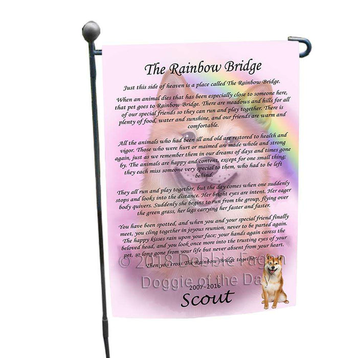 Rainbow Bridge Shiba Inu Dog Garden Flag GFLG52769