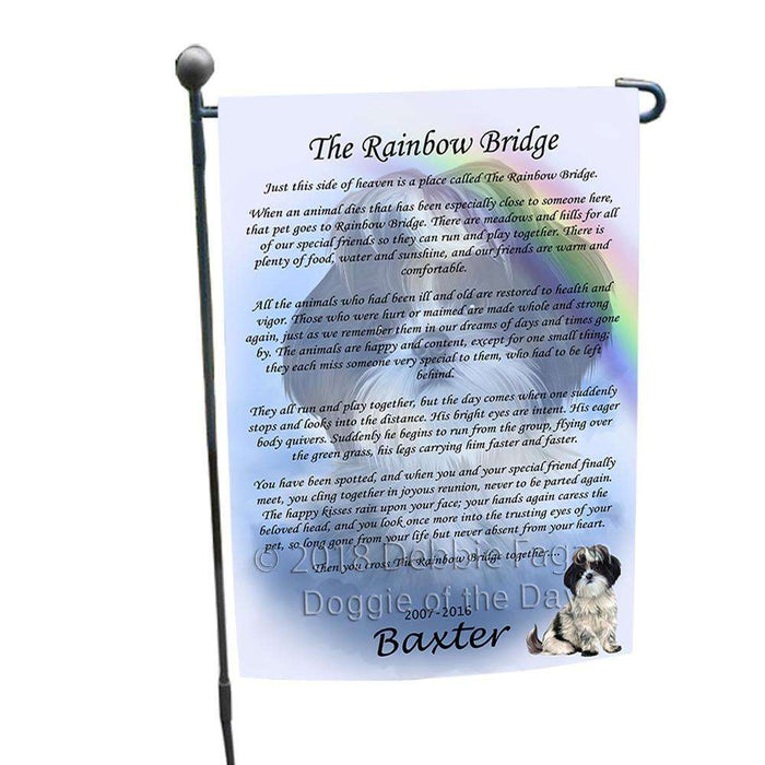 Rainbow Bridge Shih Tzu Dog Garden Flag GFLG52770