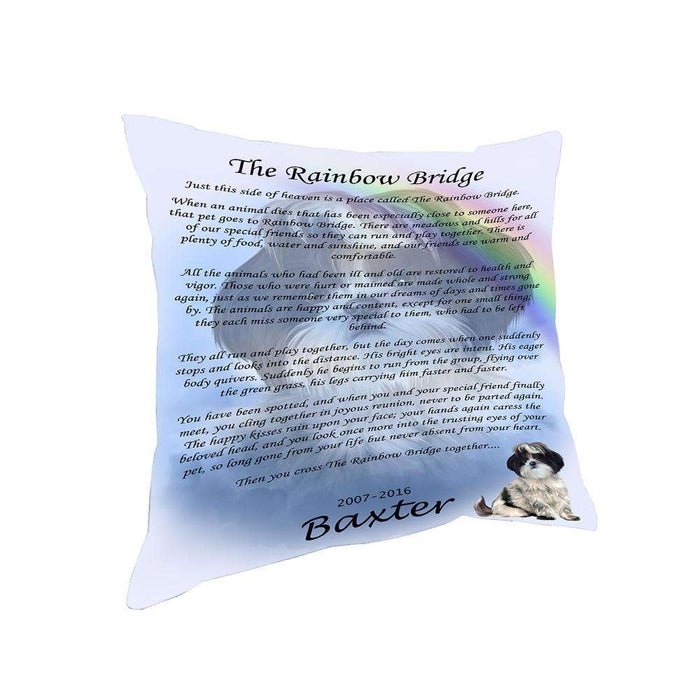 Rainbow Bridge Shih Tzu Dog Pillow PIL67456