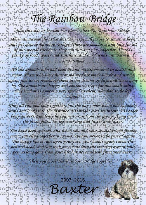 Rainbow Bridge Shih Tzu Dog Puzzle with Photo Tin PUZL62406