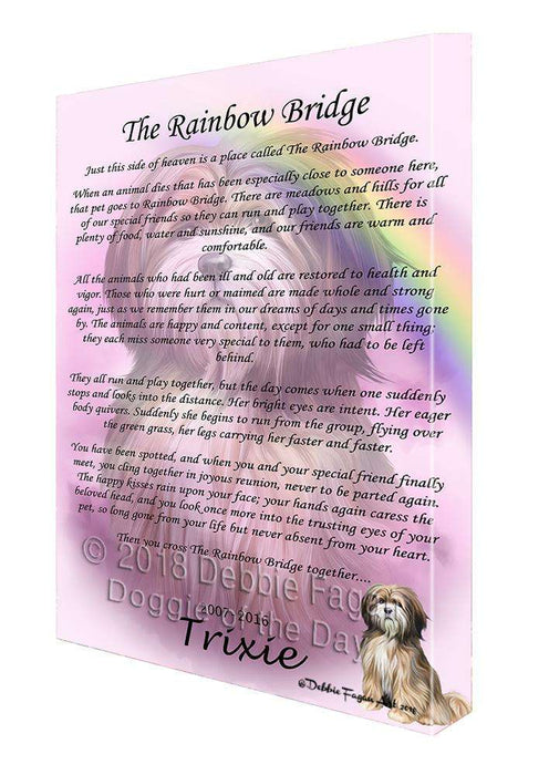 Rainbow Bridge Tibetan Terrier Dog Canvas Print Wall Art Décor CVS92249