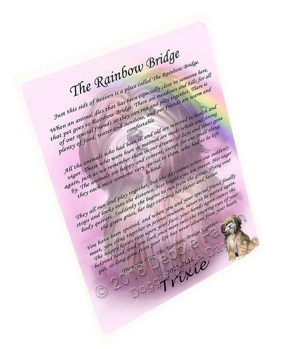 Rainbow Bridge Tibetan Terrier Dog Cutting Board C62577