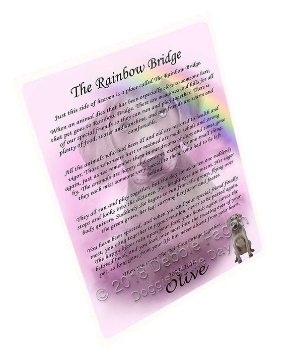 Rainbow Bridge Weimaraner Dog Blanket BLNKT91776