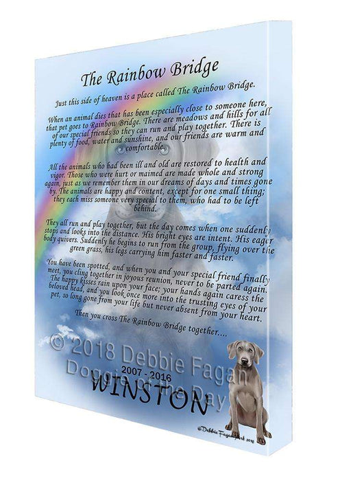 Rainbow Bridge Weimaraner Dog Canvas Print Wall Art Décor CVS74636