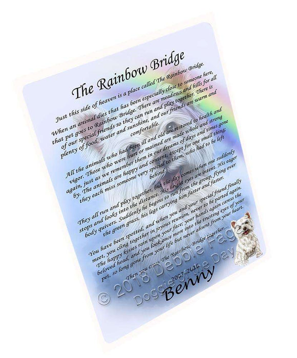 Rainbow Bridge West Highland Terrier Dog Blanket BLNKT91785