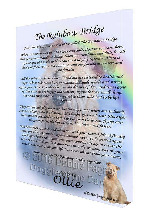 Rainbow Bridge Wheaten Terrier Dog Canvas Print Wall Art Décor CVS92312