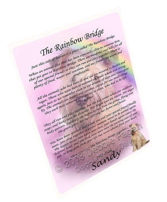 Rainbow Bridge Wheaten Terrier Dog Cutting Board C62595