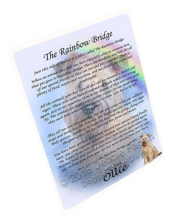 Rainbow Bridge Wheaten Terrier Dog Cutting Board C62598