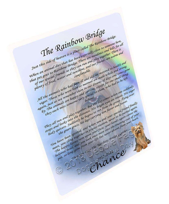 Rainbow Bridge Yorkshire Terrier Dog Blanket BLNKT91848