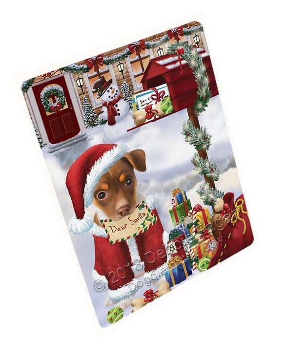 Rat Terrier Dog Dear Santa Letter Christmas Holiday Mailbox Blanket BLNKT102630