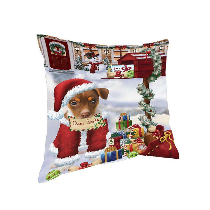 Rat Terrier Dog Dear Santa Letter Christmas Holiday Mailbox Pillow PIL72308