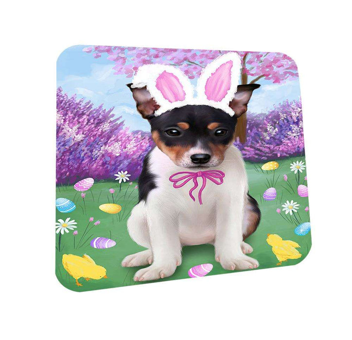 Rat Terrier Dog Easter Holiday Coasters Set of 4 CST49190