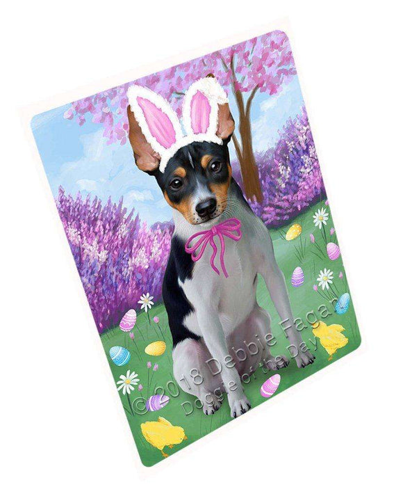 Rat Terrier Dog Easter Holiday Large Refrigerator / Dishwasher Magnet RMAG55914