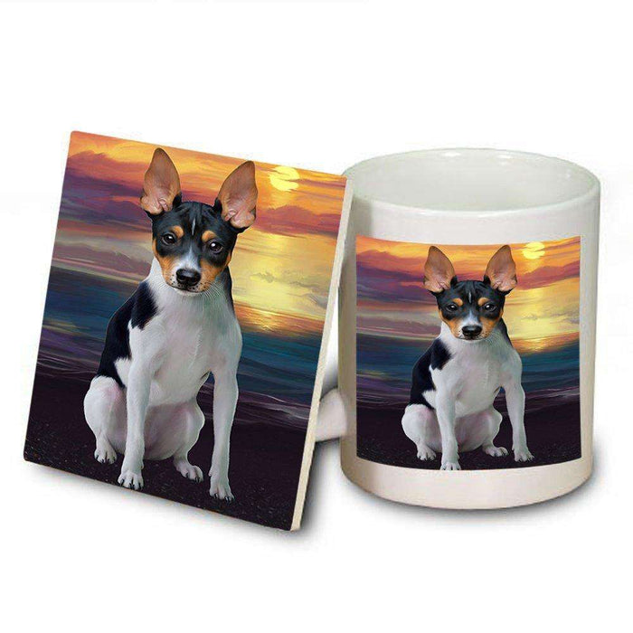 Rat Terrier Dog Mug and Coaster Set MUC48505