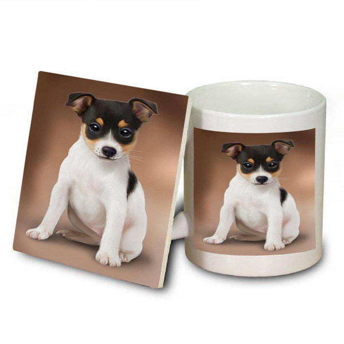 Rat Terrier Dog Mug and Coaster Set MUC48508