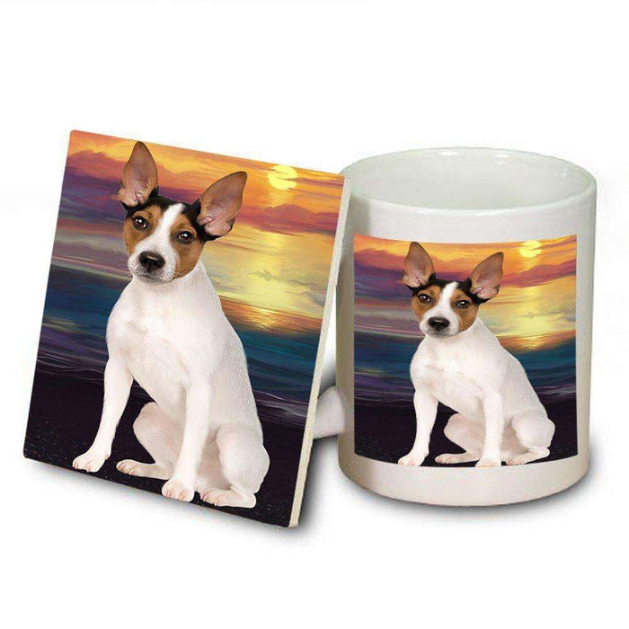 Rat Terrier Dog Mug and Coaster Set MUC48509