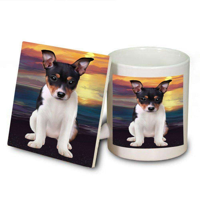 Rat Terrier Dog Mug and Coaster Set MUC48511