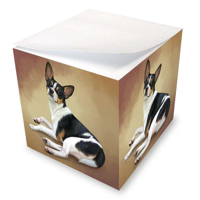 Rat Terrier Dog Note Cube NOC48069