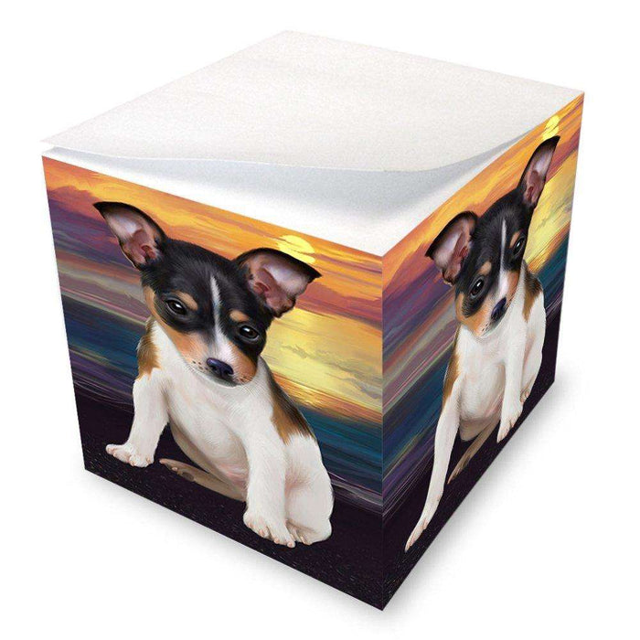 Rat Terrier Dog Note Cube NOC48515