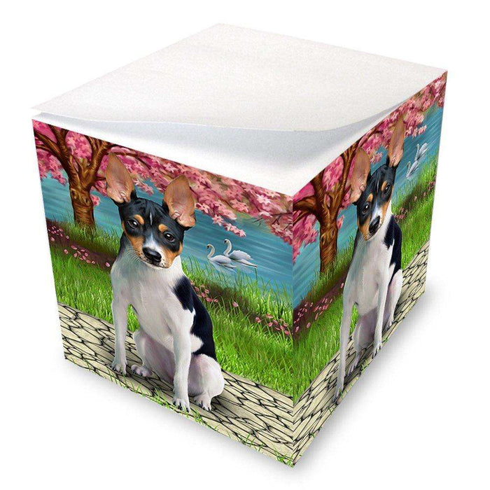 Rat Terrier Dog Note Cube NOC48520