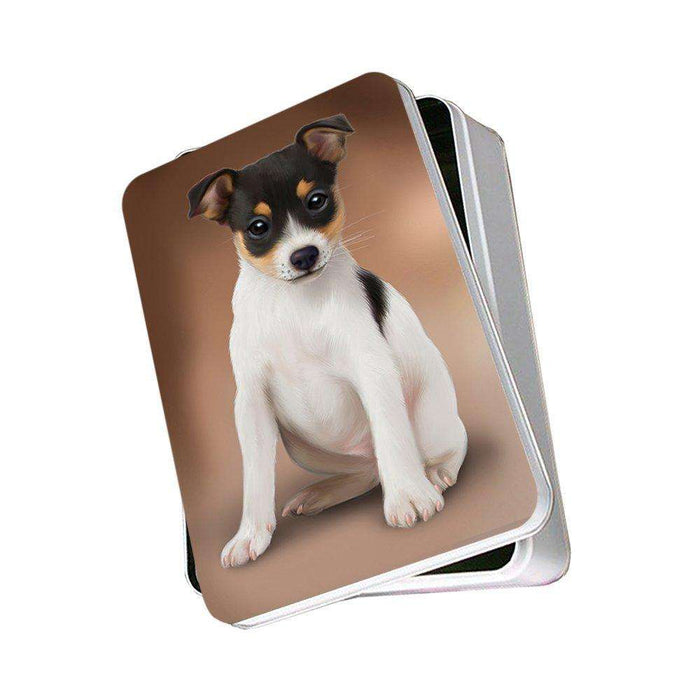 Rat Terrier Dog Photo Storage Tin PITN48516