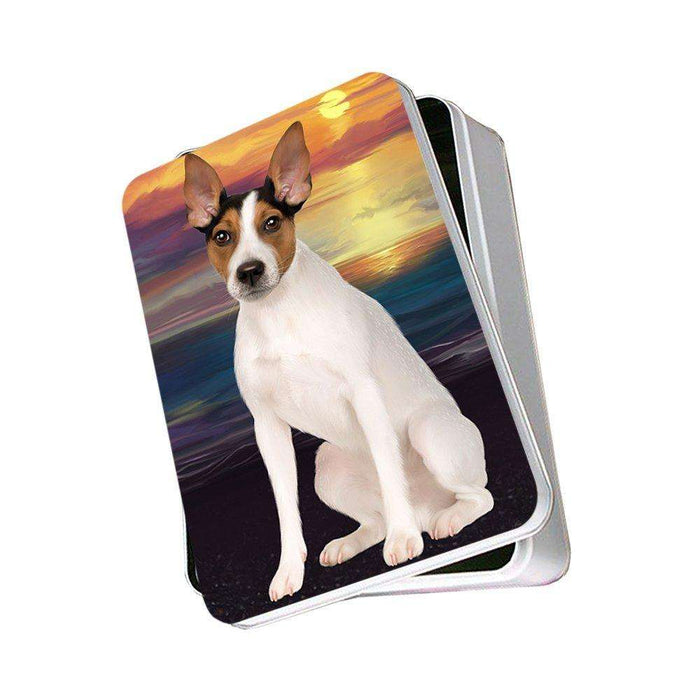 Rat Terrier Dog Photo Storage Tin PITN48517