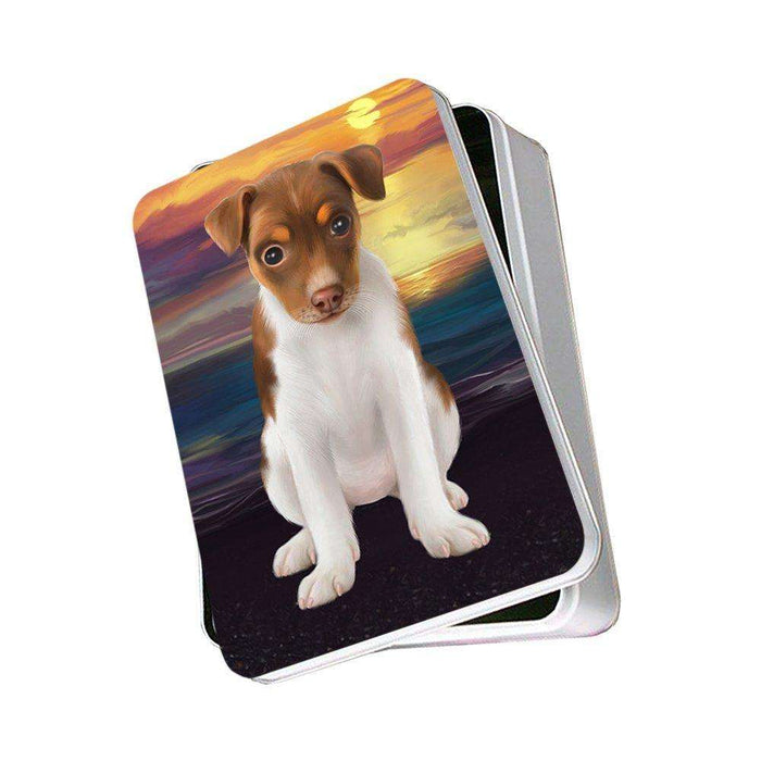 Rat Terrier Dog Photo Storage Tin PITN48518