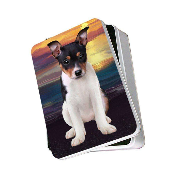 Rat Terrier Dog Photo Storage Tin PITN48519