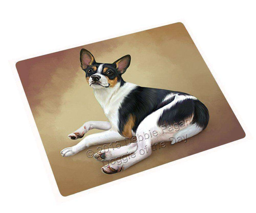 Rat Terrier Dog Tempered Cutting Board C48183