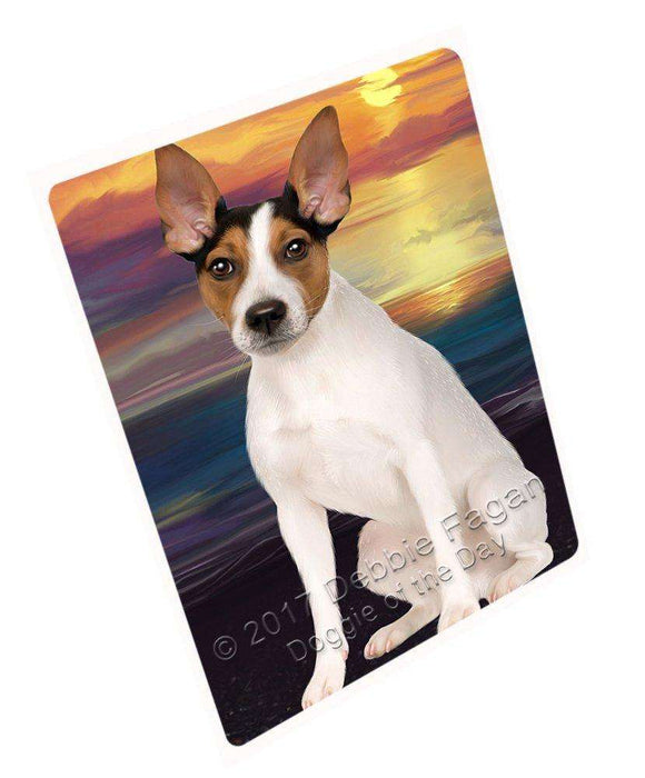 Rat Terrier Dog Tempered Cutting Board C49392