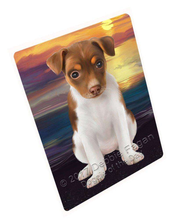 Rat Terrier Dog Tempered Cutting Board C49395