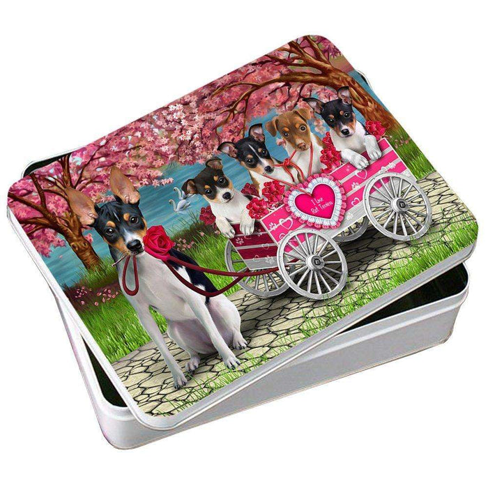 Rat Terriers Dog Photo Storage Tin PITN48143