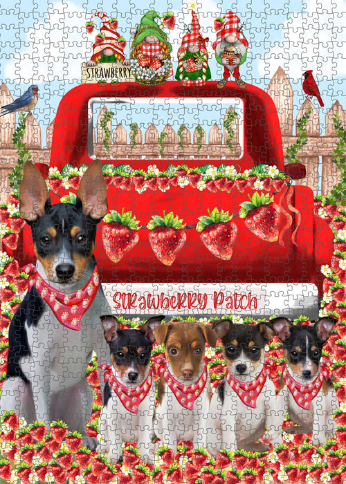 Rat Terrier Jigsaw Puzzle, Interlocking Puzzles Games for Adult, Explore a Variety of Designs, Personalized, Custom, Gift for Pet and Dog Lovers