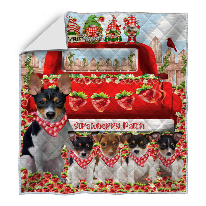 Rat Terrier Quilt: Explore a Variety of Custom Designs, Personalized, Bedding Coverlet Quilted, Gift for Dog and Pet Lovers