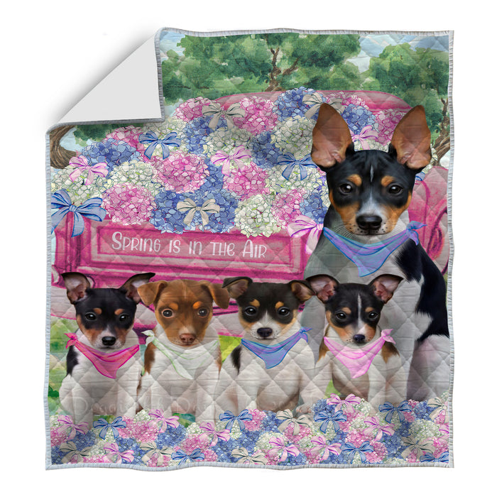 Rat Terrier Quilt: Explore a Variety of Designs, Halloween Bedding Coverlet Quilted, Personalized, Custom, Dog Gift for Pet Lovers