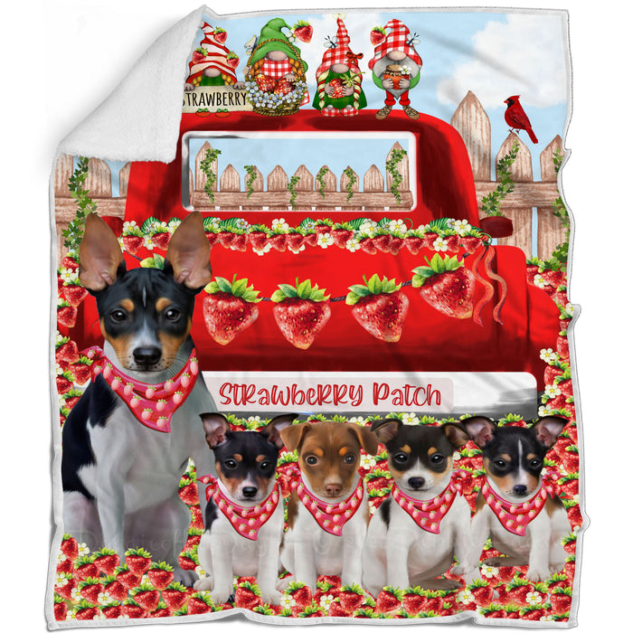 Rat Terrier Bed Blanket, Explore a Variety of Designs, Personalized, Throw Sherpa, Fleece and Woven, Custom, Soft and Cozy, Dog Gift for Pet Lovers