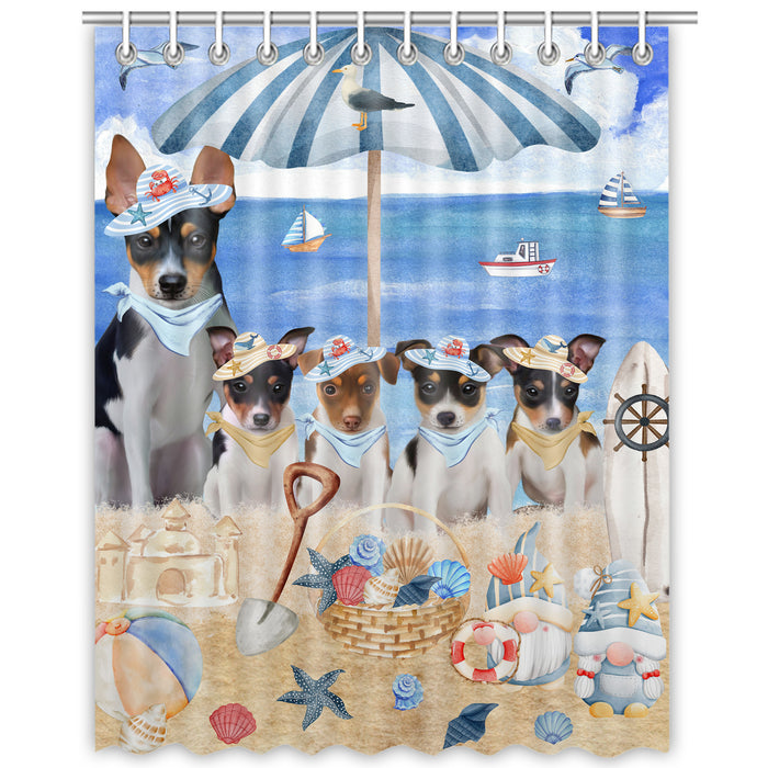 Rat Terrier Shower Curtain: Explore a Variety of Designs, Personalized, Custom, Waterproof Bathtub Curtains for Bathroom Decor with Hooks, Pet Gift for Dog Lovers