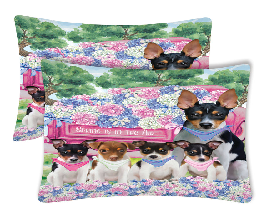 Rat Terrier Pillow Case: Explore a Variety of Personalized Designs, Custom, Soft and Cozy Pillowcases Set of 2, Pet & Dog Gifts