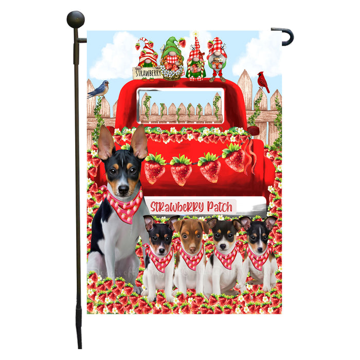 Rat Terrier Dogs Garden Flag: Explore a Variety of Custom Designs, Double-Sided, Personalized, Weather Resistant, Garden Outside Yard Decor, Dog Gift for Pet Lovers