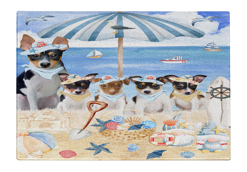 Rat Terrier Tempered Glass Cutting Board: Explore a Variety of Custom Designs, Personalized, Scratch and Stain Resistant Boards for Kitchen, Gift for Dog and Pet Lovers