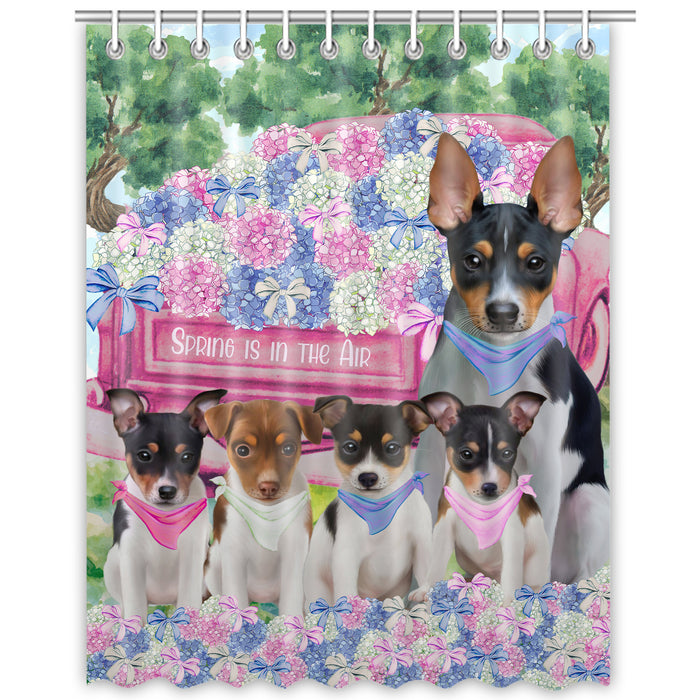 Rat Terrier Shower Curtain: Explore a Variety of Designs, Halloween Bathtub Curtains for Bathroom with Hooks, Personalized, Custom, Gift for Pet and Dog Lovers