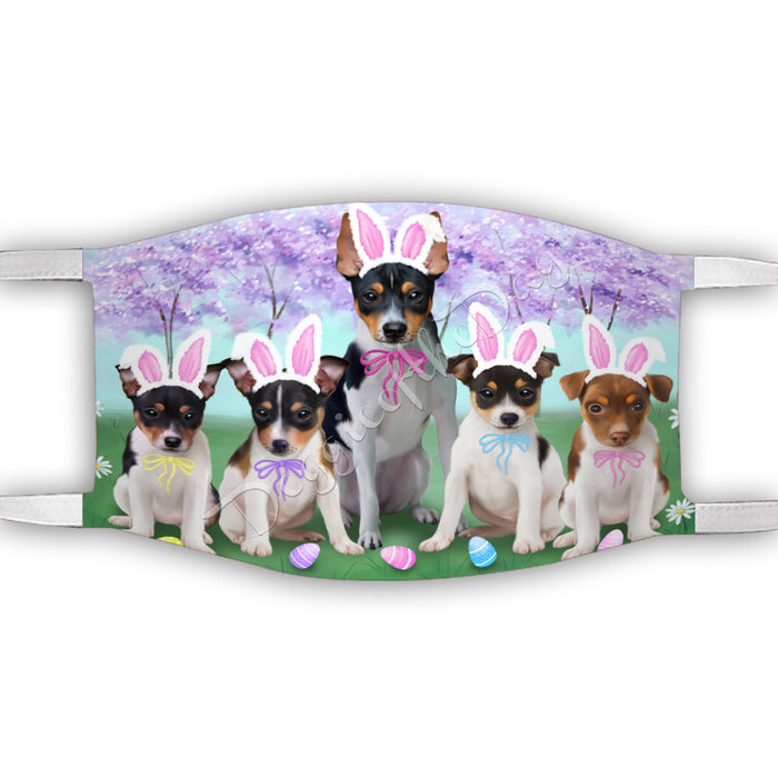Easter Holiday Rat Terrier Dogs Face Mask FM49626