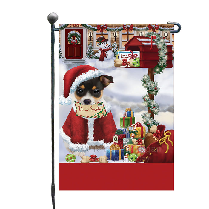 Personalized Happy Holidays Mailbox Rat Terrier Dog Christmas Custom Garden Flags GFLG-DOTD-A59962