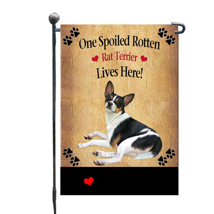 Personalized Spoiled Rotten Rat Terrier Dog GFLG-DOTD-A63245